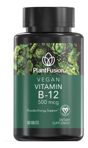 Vitamina B12 500mcg Plantfusio - U - Unidad A $2170