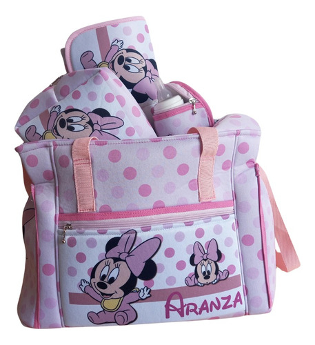 Combo Maternal Paseo Personalizado Cochecito Bolso Bebé 