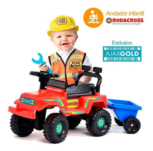 Andarin Pata Pata Toyota Trailer Porta Juguetes Caminador