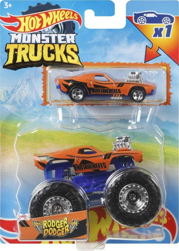 Hot Wheels Monster Trucks Duos Rodger Dodger (en Stock)