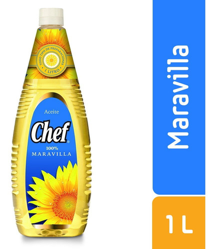 Aceite Chef Maravilla 0% Colesterol 1 L