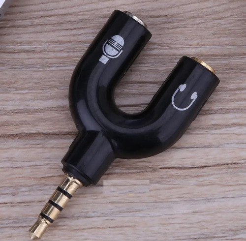 Adaptador Jack Divisor De Micrófono Y Audífono 3.5mm