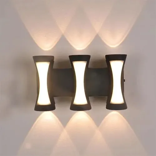 comprar Aplique Lampara Led 12w Luz Calida Bidireccional Exterior P2