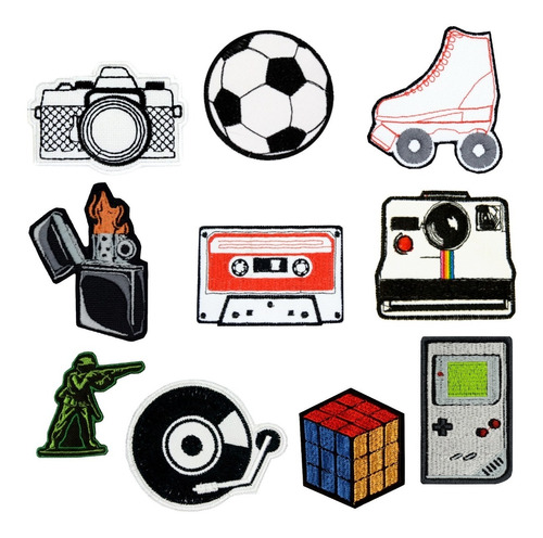 Parches Accesorios Vintage Retro Film Analogo Cassette  X U.