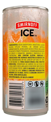 Bebida Alcoólica Mista Smirnoff Tropical 24 Latas Com 269ml