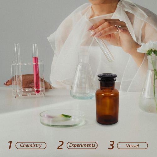 Botella De Vidrio De Borosilicato De Boca Ancha De Vidrio De