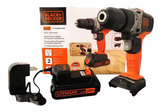  Taladro 3/8 Perc 20v. 2 Veloc. Black & Decker Bcd704c1-b3