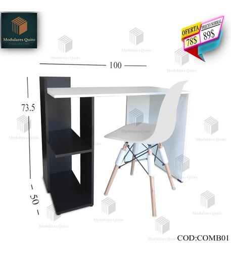 Imagen 3 de 6 de Combos De Oferta 75$ Y 87$ Escritorio + Silla