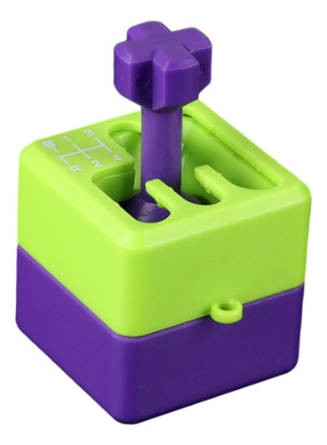 Mini Caja De Cambios Gadget Juguete Auto Violeta Verde