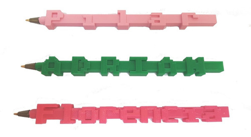 10 Biromes + 10 Llaveros Personalizados Nombre 3d