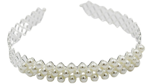 Diadema De Perlas, Diadema De Mujer, Diadema Blanca