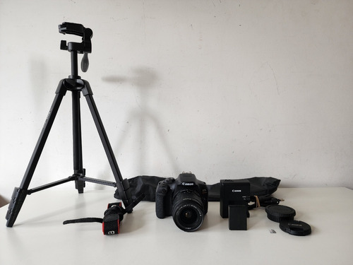Canon Rebel T6 + Lente 18-55mm, Cargador, Bateria Y Tripode