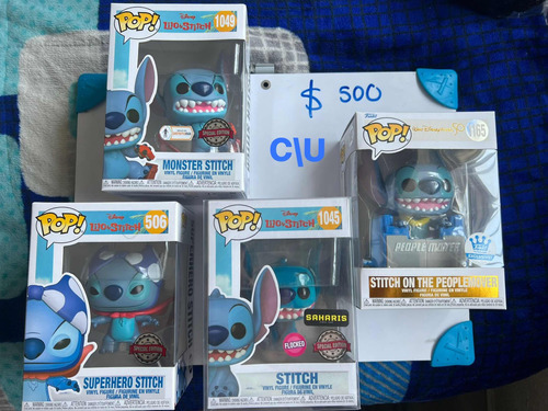 Stitch Funko Pop 1 Pieza $500 (modelo A Elegir)