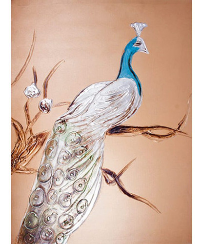 Cuadro Decorativo - Pavo Real - 80x60 Cm - *