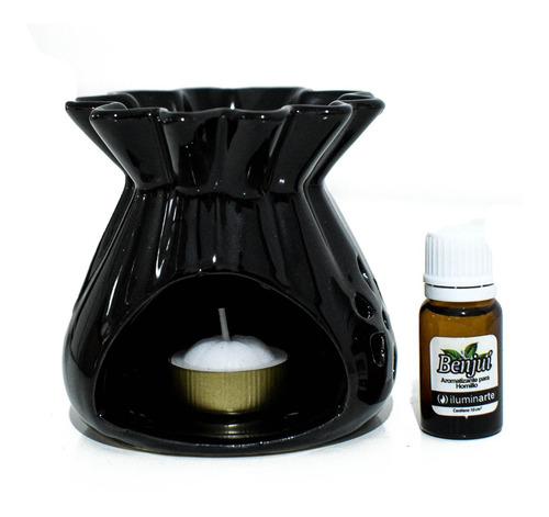 Hornillo Humidificador Aromatizador C/ Aceite + Vela Noche