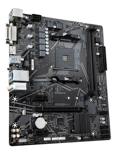 Placa-mãe Gigabyte A520m H,amd A520 Matx Ddr4