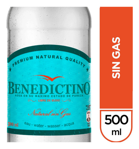 Agua Sin Gas Benedictino 500cc(12uni)super