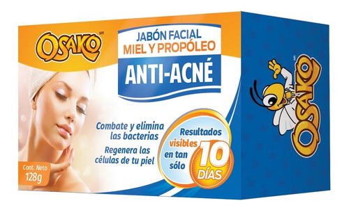 Jabón Facial Miel Y Propóleo Anti Acné 