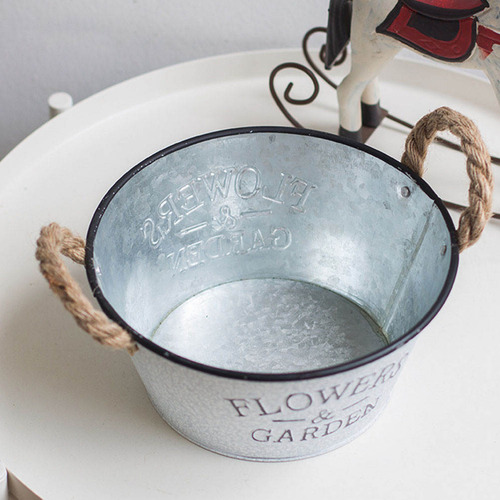 Cubo De Hierro Para Jardinería, Hogar, Cubeta De Hierro, 1 P