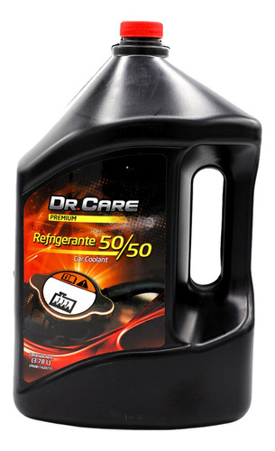 Refrigerante Rojo 50/50 Car Coolant Dr. Care 3,78lts