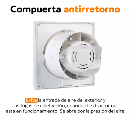 Extractor Aire Baño Silent C/ Tempor 4'' 100mm Soler & Palau