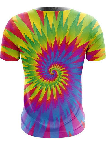 Camiseta/camisa Tie Dye Sublimação Colorida - Tai Dai Paz 02