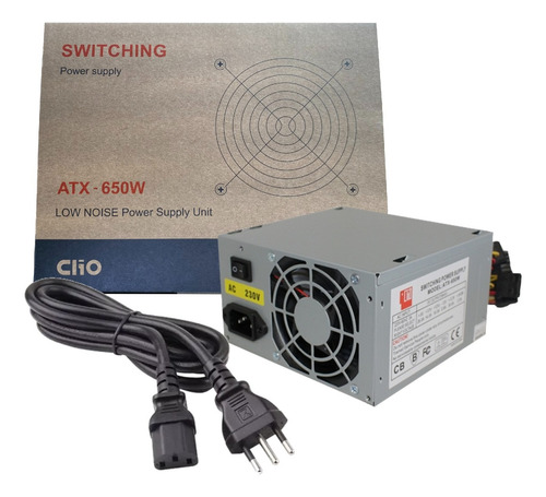 Fuente De Poder Clio 650w Atx650 Low Noise Power Supply Unit