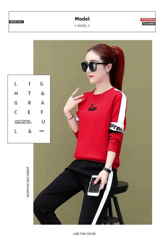 Conjunto De Pantalones Deportivos Para Mujer Estilo Coreano