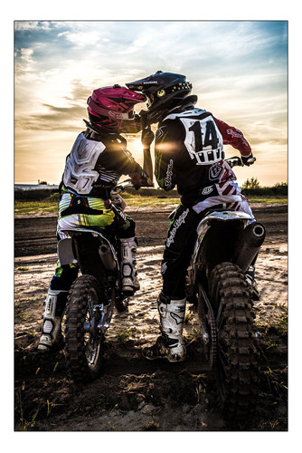 Vinilo Decorativo 50x75cm Moto Cross Off Road Extremo M8