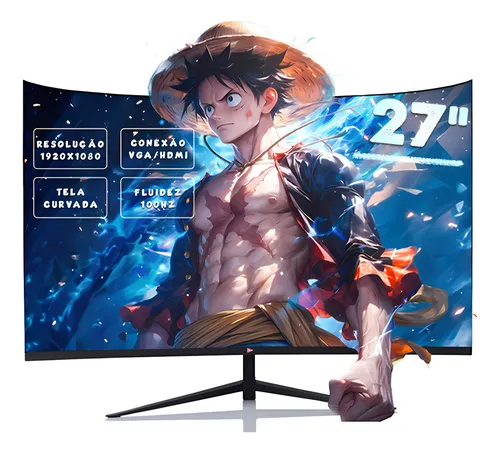 comprar Monitor Gaming Series 1ms Full Hd Tela Led Curva 27'' 100hz Cor Preto 127\u002F220v