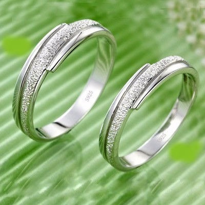 Silver Couples Ring Set