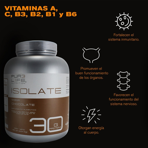 Pur3 L1fe Proteina | 100% Whey Protein Isolate