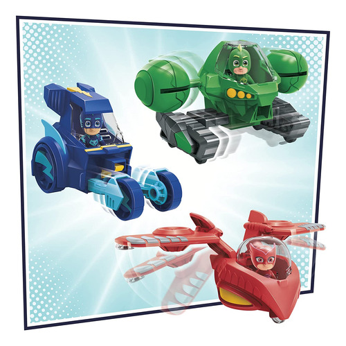 Pj Masks Juguete Preescolar 3 En 1, Juego De Juguetes De Pj