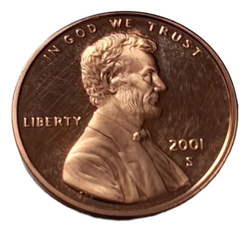 Moeda Usa One Cent Dólar Linconl Penny 2001s Original