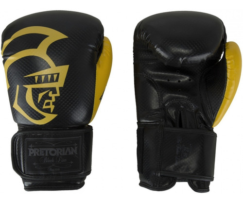 Kit Pretorian Black Line Amarelo Luva +bandagem