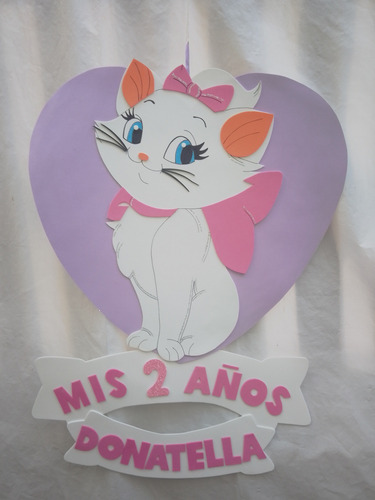 La Gata Marie 40 X 60 Cm Lazos Feliz Cum Y Personalizado