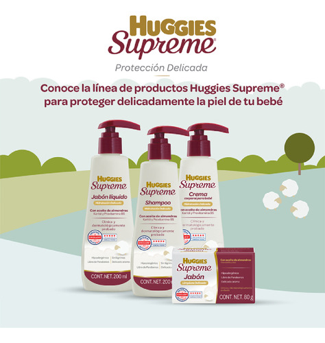 Jabon En Barra Huggies Supreme Proteccion Delicada 80g