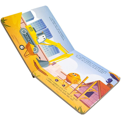 Livro Quebra-cabeça De Madeira: Escavadeira, De Editora Happy Books., Vol. 1. Editorial Happy Books, Capa Mole Em Português