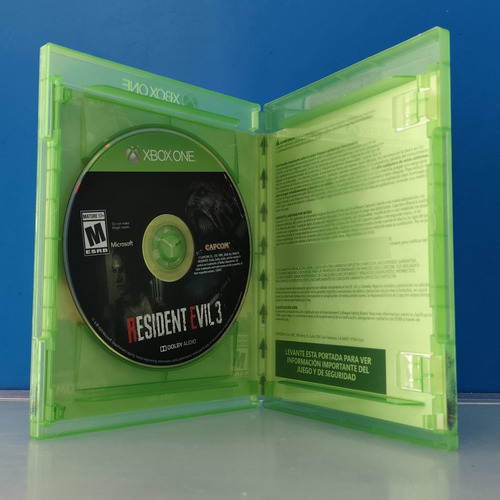 Resident Evil 3 Remake Capcom Xbox One Juego Físico (Usado)