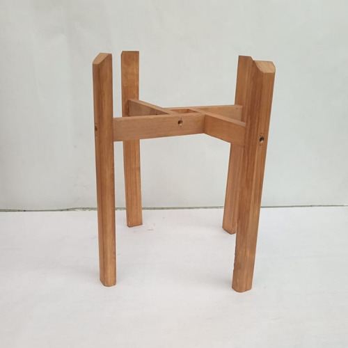 Base De Madera Para Macetas Diametro 35x50 Cm 1pz