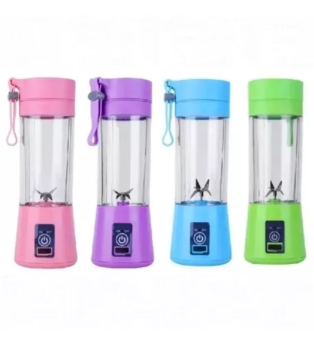 Mini Licuadora Portátil Recargable Usb Vaso De 380 Ml VERDE