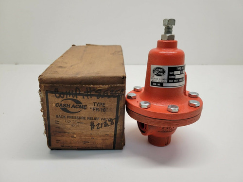 New Old Stock! Cash Acme 0-25 Psi 1/2  Valve Fr-10 Ccm