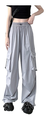 Parachute Overalls High Waist Wide Leg Casual Slim