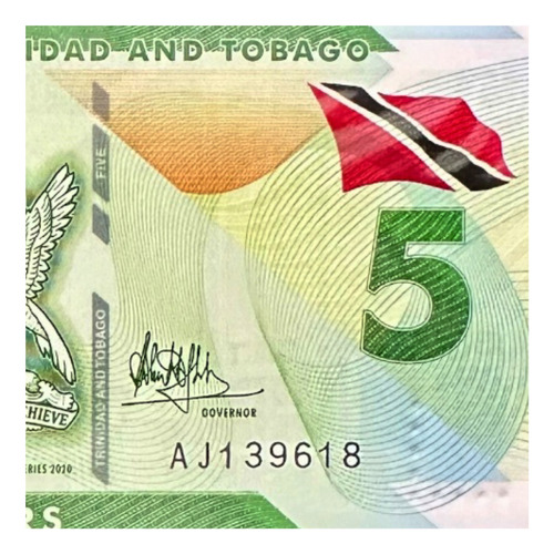 Trinidad & Tobago - 5 Dolares - Año 2020 - P #61 - Polímero