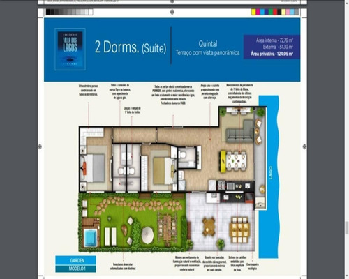 Imagem 13 de 30 de Villa Dos Lagos Aptos 88,124 E 185m2 2,3 E 4 Dorms 1 E2 Suítes Lazer - 2944411615 - 34703145