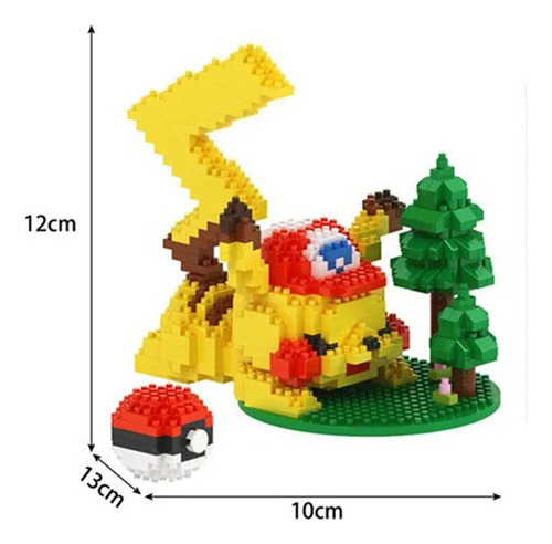 Picachu Mini Bloques Armables ( Pokémon ) 680 Pcs