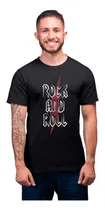 Comprar Camiseta Masculina Rock And Roll Camisa Bandas Música Show