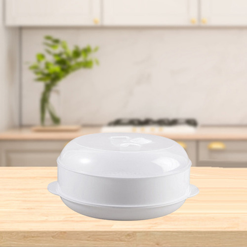 Vaporizador De Microondas Redondo Para Cocinar Un Plato De