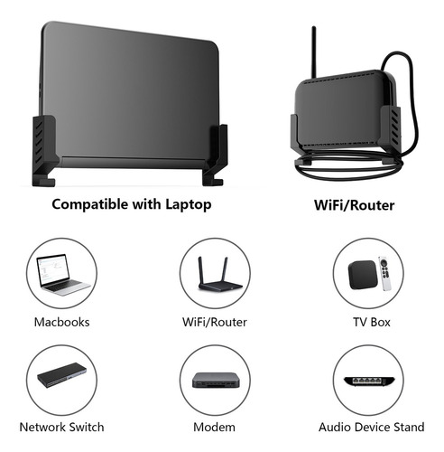 Para Soporte De Pared Para Routers Ordenadores Portátiles /