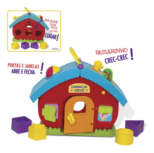 Juego De Encastre Figuras Bebe La Casita De La Abuela Elka